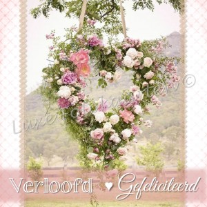 Verloofd - bloemenhart